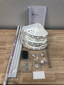Glacier bay 2172WWHD 3-Tier Tension Corner Pole Shower Caddy in White