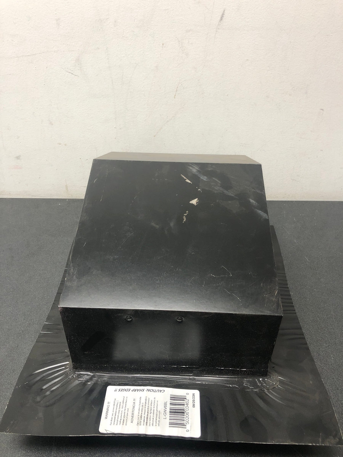 Master flow GNV6BL 6 in. Goose Neck Vent Roof Cap in Black
