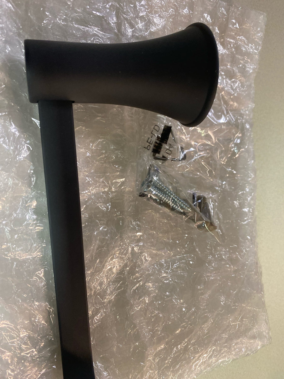 PROFLO PF88312 Wall Mounted Euro Toilet Paper Holder - Matte Black