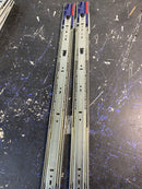 Knape and Vogt KV8450FMB24 8450FM Series 24 Inch Full Extension Side Mount Ball Bearing Drawer Slide with 100 Lbs. Weight Capacity, Self Close and Soft Close - Pair - Anochrome