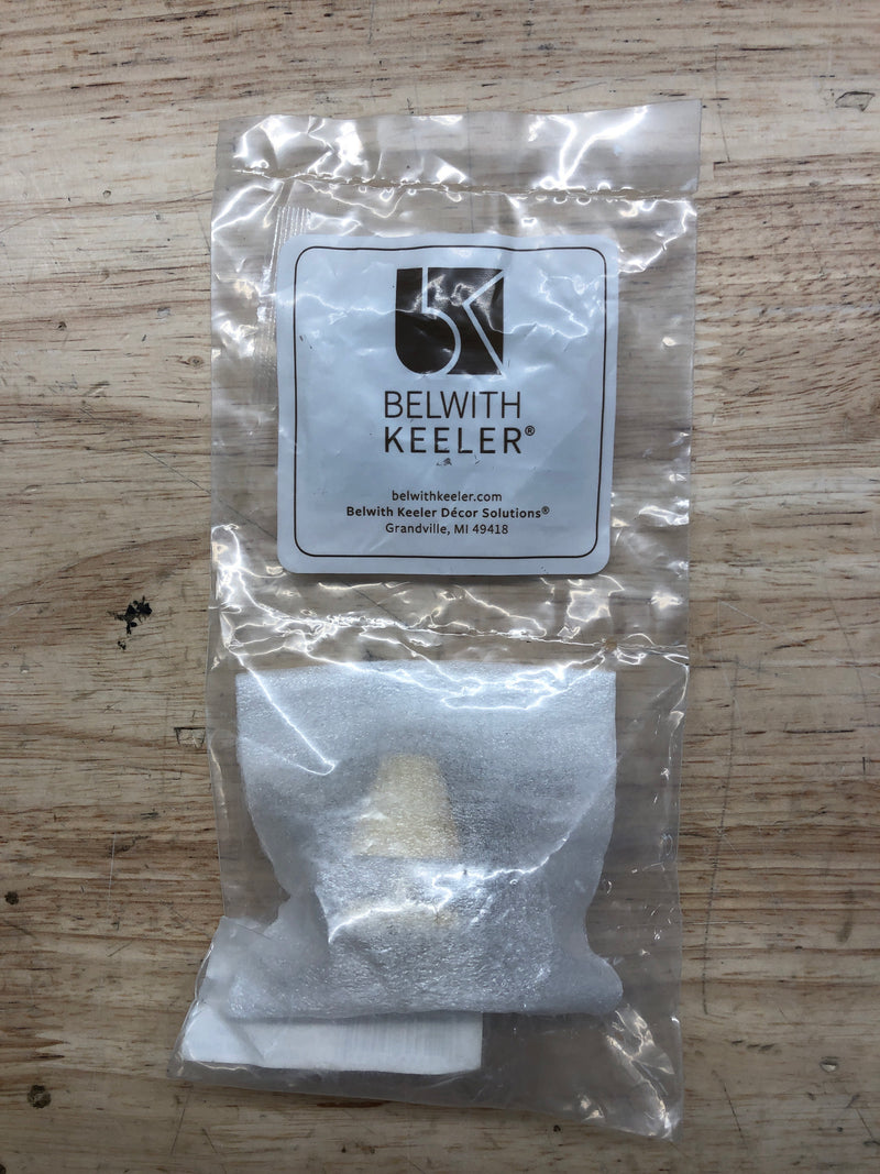 Belwith Keeler B077497-BGB Belleclaire 1.25" Art Deco Square Acrylic Designer Glam Cabinet Knob / Drawer Knob - Brushed Golden Brass