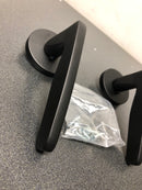 Emtek 520HERUS19 Hermes Brass Modern Privacy Leverset - Flat Black