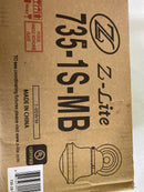 Z-Lite 735-1S-MB Vaughn 10" Tall Wall Sconce - Matte Black