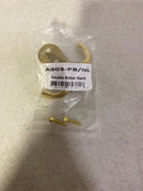 Alno Double Robe Hook, UNLACQUERED Brass