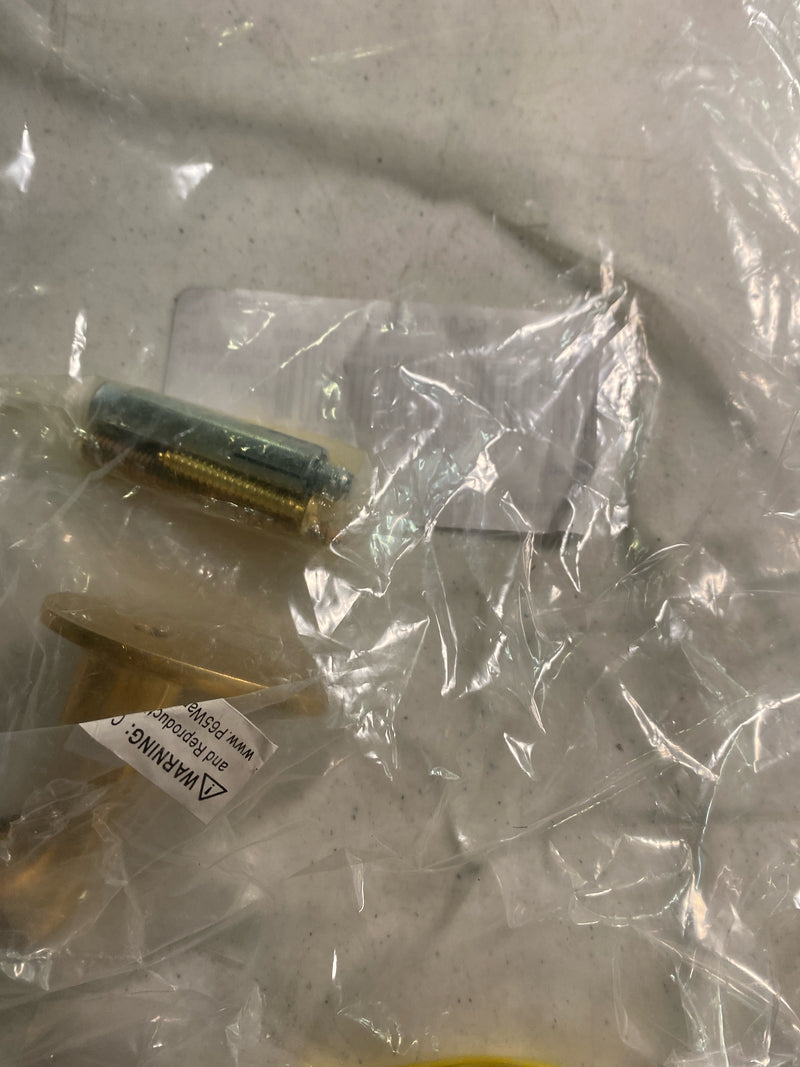 Deltana FDB278U3-UNL 2-1/2 Inch Floor Mounted Gooseneck Door Stop - Unlacquered Brass