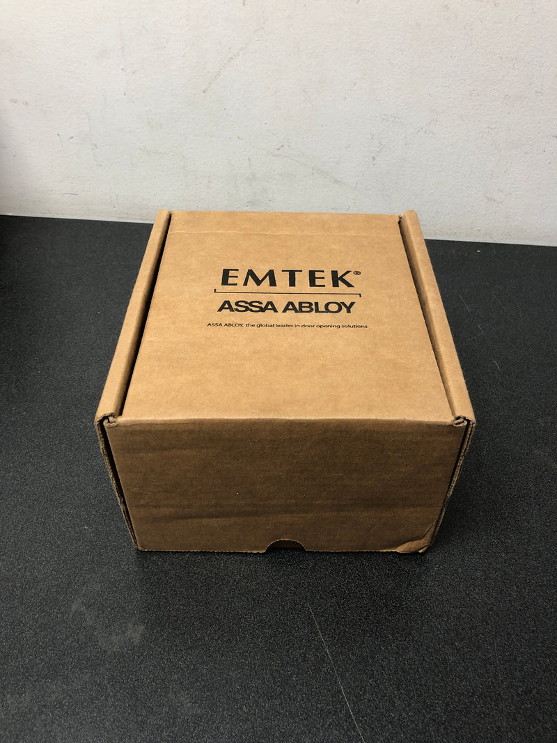 Emtek 5123HLOUS15RH Helios Right Handed Single Cylinder Keyed Entry Door Lever Set with Modern Rectangular Rose - Satin Nickel