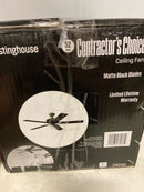 Westinghouse 7303800 Contractor Choice 52" 5 Blade Indoor Ceiling Fan - Black