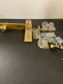 Emtek 5312US4 Providence Modern Rectangular Two Point Single Cylinder Keyed Entry Lever Set - Satin Brass