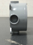 Carlon E970CDE-CTN 3/4 in. PVC Type-X Round Junction Box with Cover