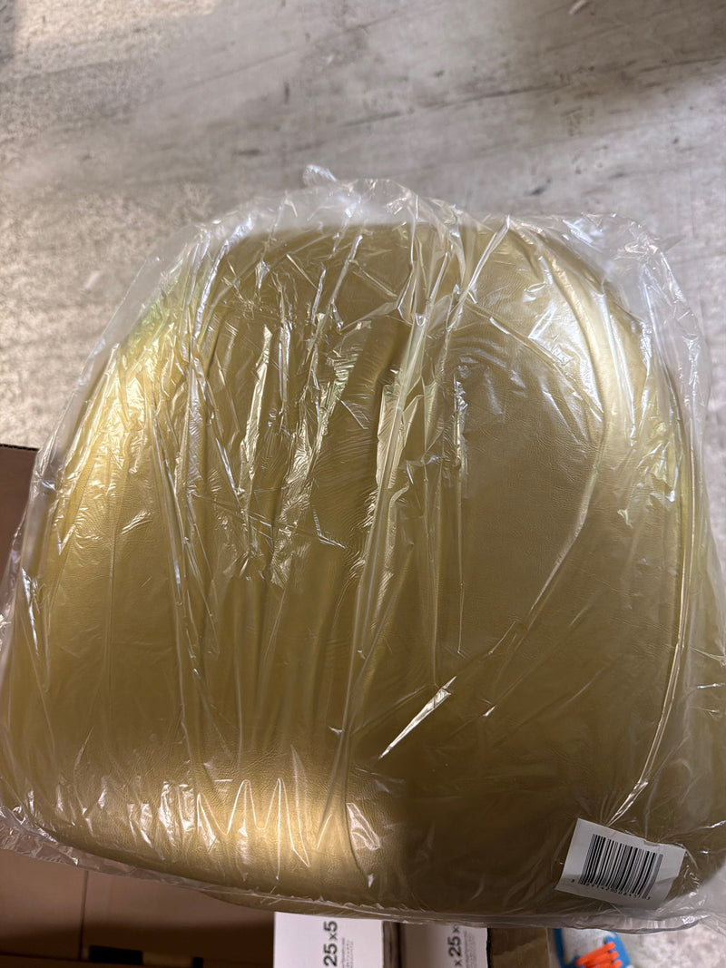Flash Furniture Hard Gold Vinyl Chiavari Chair Cushion