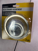 Everbilt 865410 Mesh Sink Drain Strainer in Stainless Steel (3-Pack)