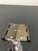 Emtek 91013US7 3.5" x 3.5" Square Corner Plain Bearing Mortise Hinge - Pair - French Antique