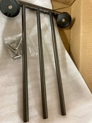 Signature Hardware 353728 Colvin 11-1/2" Triple Swing Arm Brass Towel Bar - Oil Rubbed Bronze
