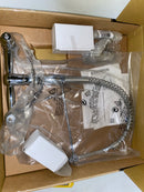 Kingston Brass GS1241AL Heritage Two-Handle Wall-Mount Pull-Down Sprayer Kitchen Faucet, 14.13 x 13.13 x 16, Polished Chrome