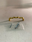 Belwith Keeler B076140-BGB Trellis 3-3/4" Center to Center Quatrefoil Cabinet Handle / Drawer Pull - Brushed Golden Brass