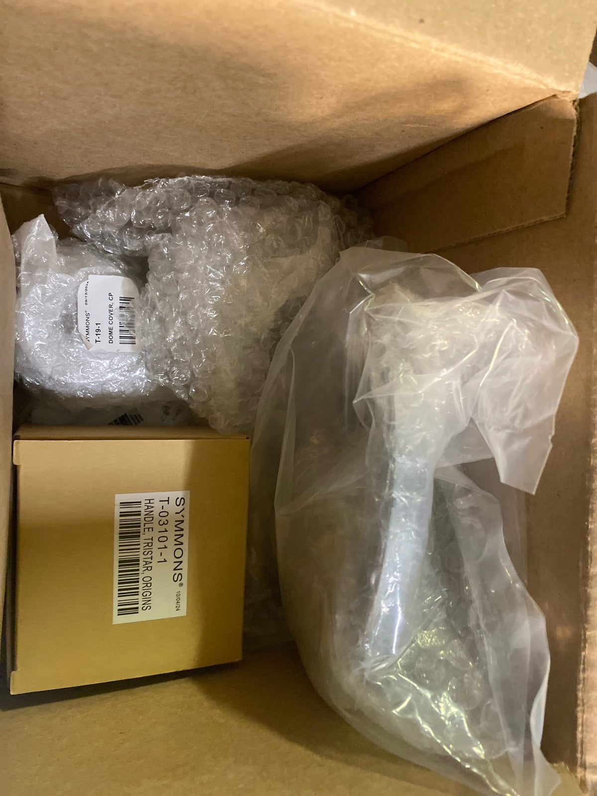 Symmons S-9601-P-1.5-TRM Origins Single Handle 1-Spray Shower Trim in Polished Chrome - 1.5 GPM (Valve Not Included)