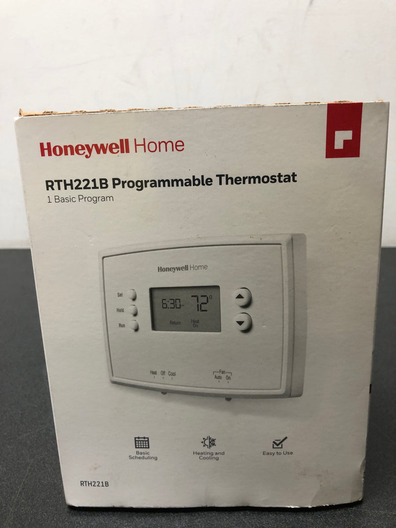 Honeywell home RTH221B 1-Week Programmable Thermostat with Digital Display