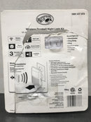Hampton bay HB-7776-02 Wireless Plug-In Doorbell Kit with LED Night Light and Wireless Push Button, White