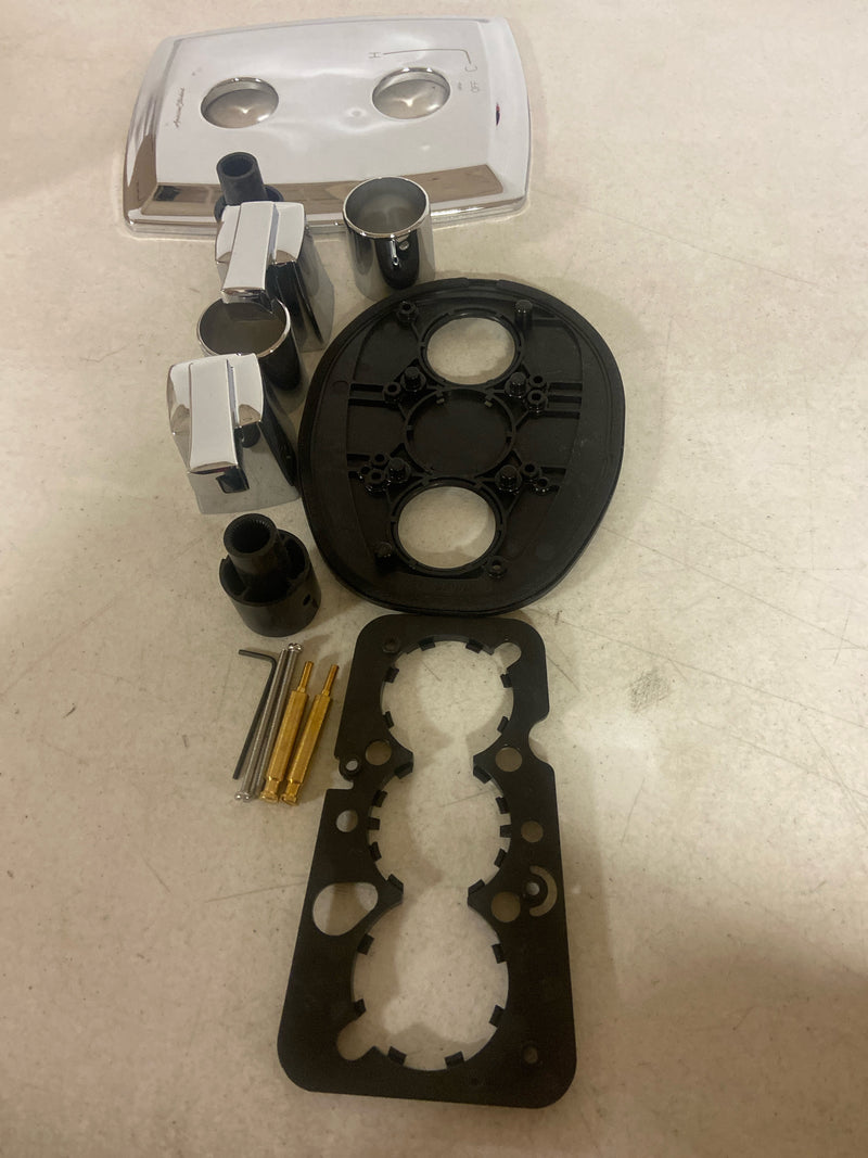 American standard TU353740.002 Townsend 2-Handle Wall Mount Diverter Valve Trim Kit in Polished Chrome (Valve Not Included)