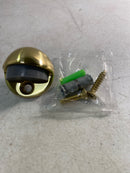 Baldwin 4000030 1 Inch Floor Mounted Dome Door Stop - Polished Brass