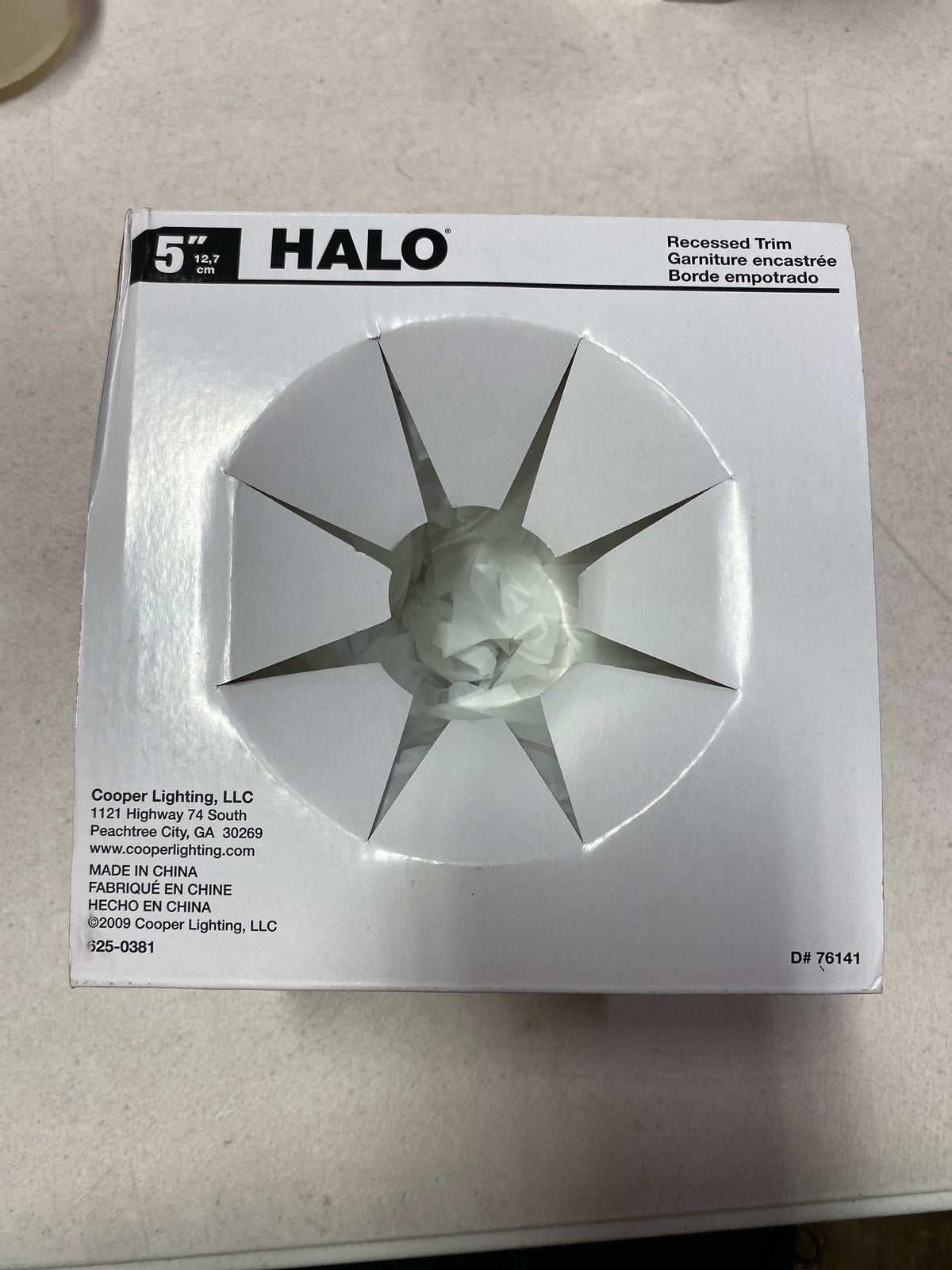 Halo 5001P 5 in. White Recessed Ceiling Light with Baffle Trim