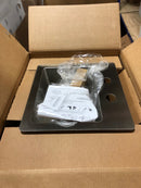 Elkay ECTSR15159TBG2 Crosstown 15" Undermount Single Basin Stainless Steel Bar Sink with Basin Rack - 2 Faucet Holes