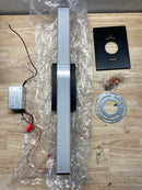 WAC Lighting Brink 18" 1-Light LED 2700K Aluminum Bathroom Vanity Light in Black