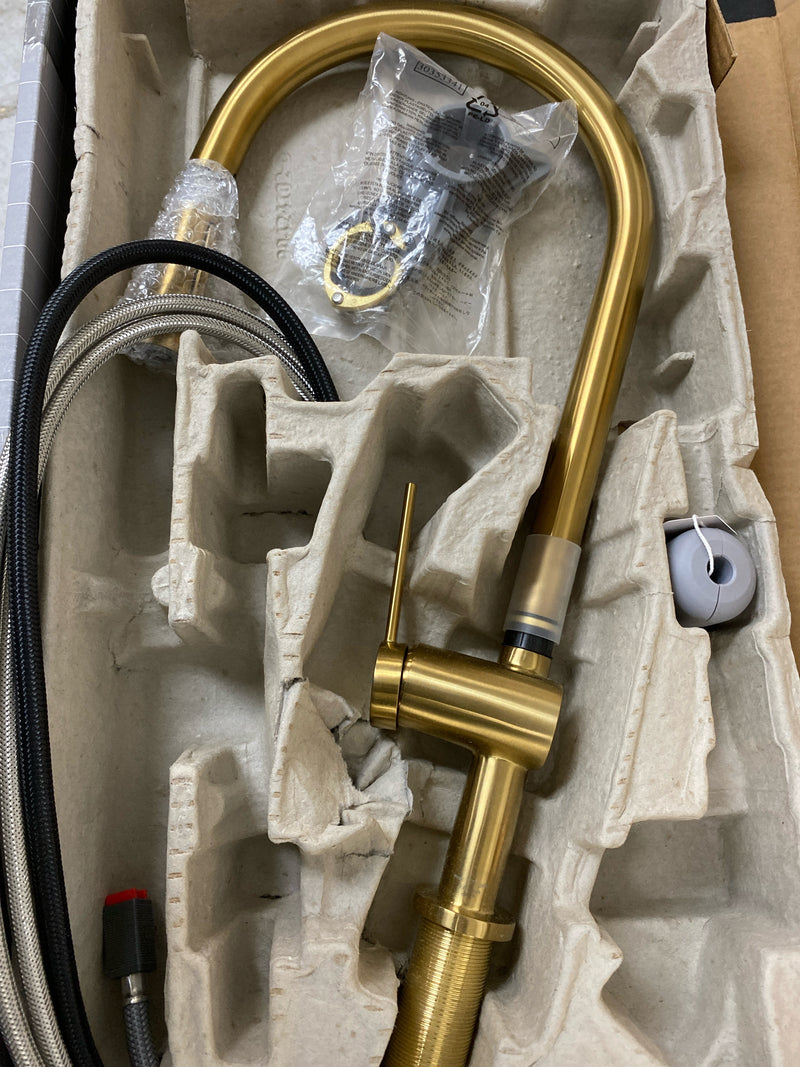 Hansgrohe 72800251 Talis N 1.75 GPM Single Hole Pull Down Kitchen Faucet - Brushed Gold Optic