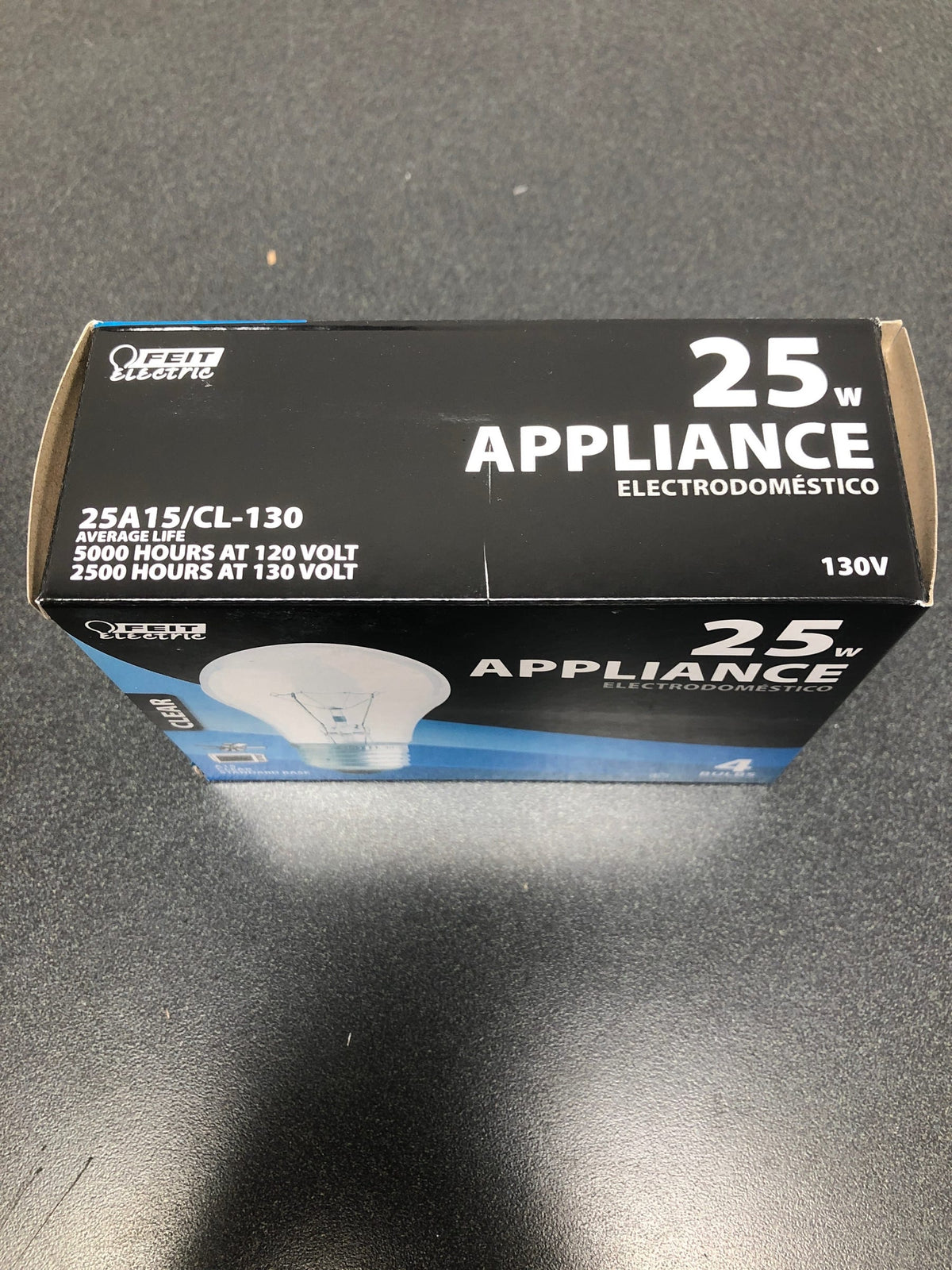 Feit Electric 25A15/CL-130 25-Watt Incandescent A15 Bulb