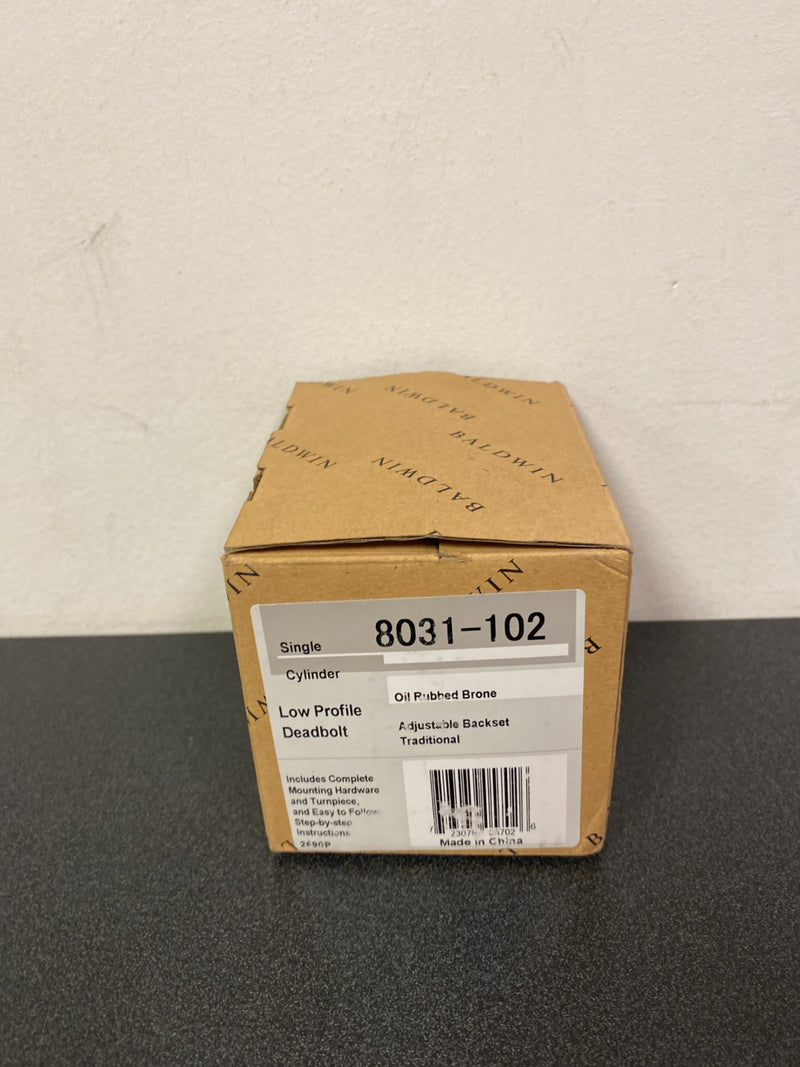 Baldwin Traditional Single Cylinder Deadbolt for 1-5/8" Bore Hole