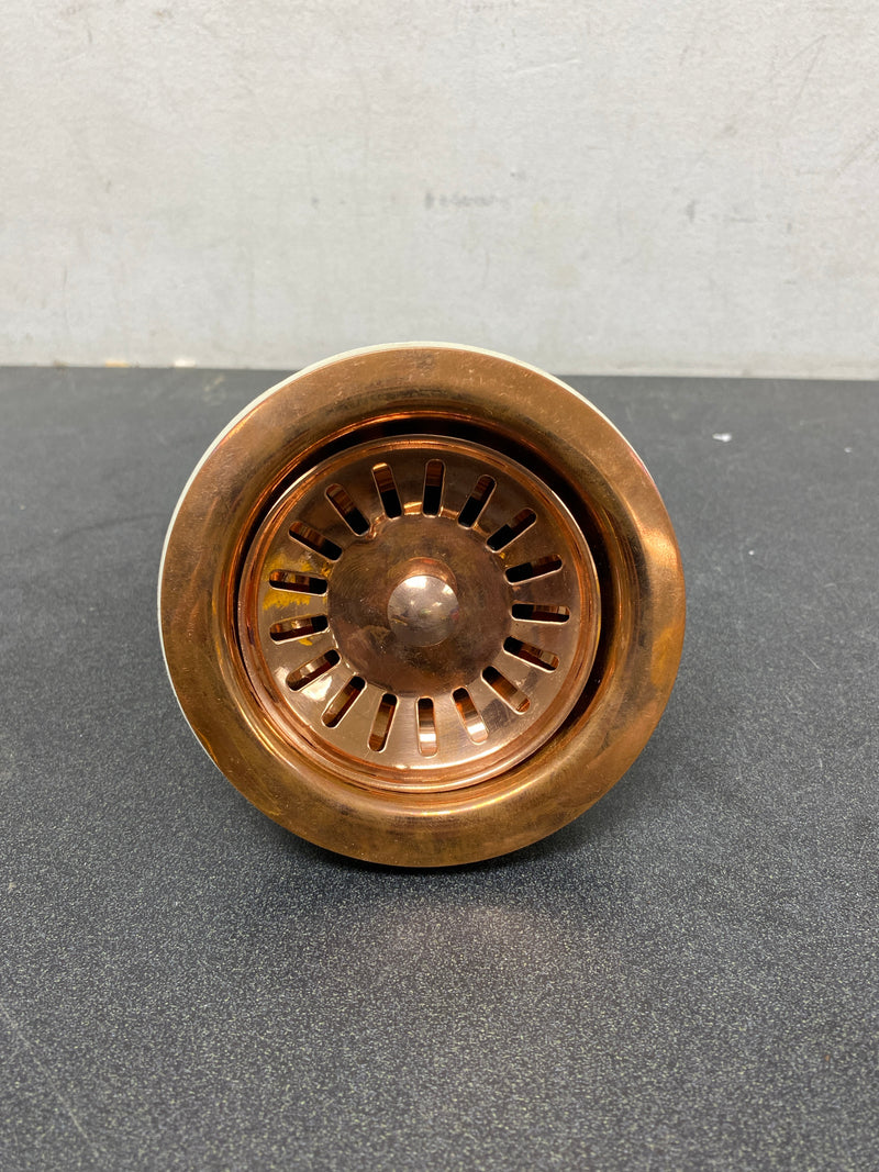 Native Trails DR320-PSC 3-1/2" Basket Strainer - Polished Copper