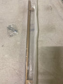 Alno A2803-12-CHP Vita Bella 12" Center to Center Modern Smooth Bar Large Cabinet Handle Pull with "L" Legs - Champagne