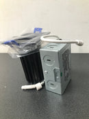 Nora Lighting NM2-2SDC8530BB M2 LED Canless Recessed Fixture 2" Square Trim - IC Rated and Airtight - 3000K - 850 Lumens - Black