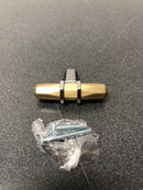 Amerock BP36647BBZBCR London 2-1/2 Inch Bar Cabinet Knob - Golden Champagne / Black Chrome