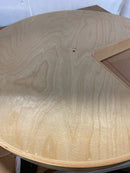 Rev-A-Shelf LD-4BW-401-24-1 Lazy Daisy Banded Wood Single Shelf 24" Kidney Shaped Lazy Susan for Corner Base Cabinets - Shelf Only - Maple