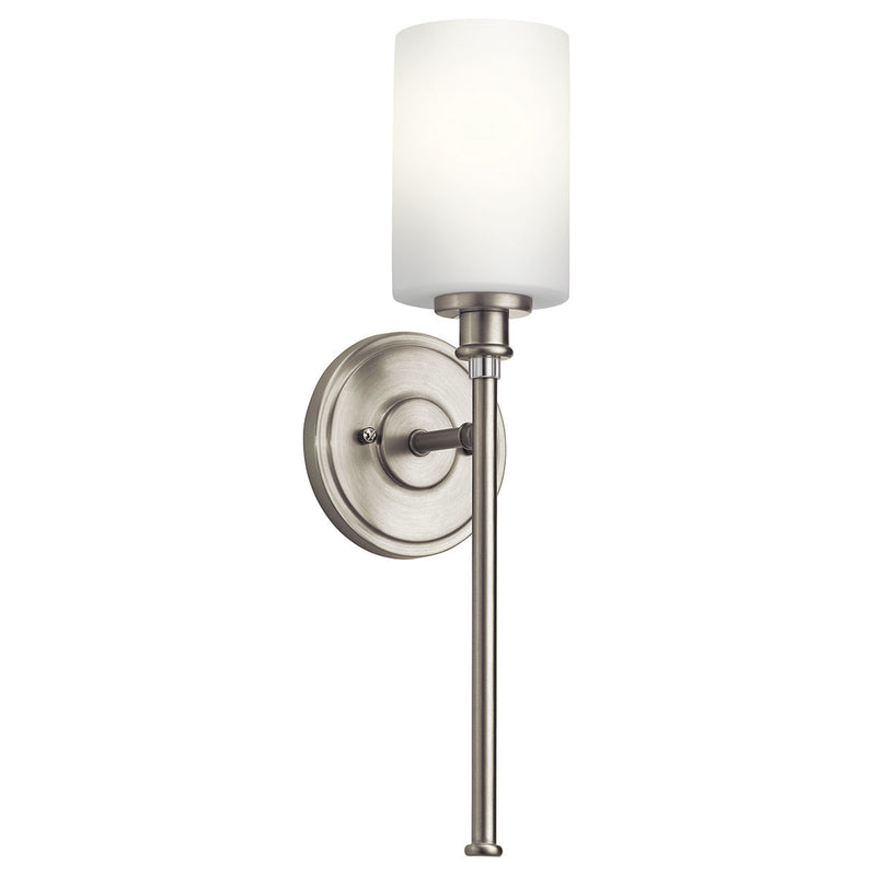 Kichler 45921NI Brushed Nickel Joelson 5" Wide Single Light Bathroom Sconce