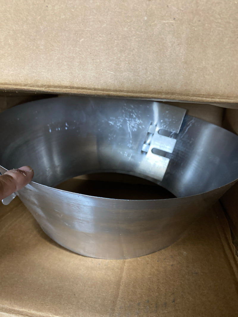 Metalbest 210810 Sure-Temp 10" Class A Chimney Pipe Storm Collar - Stainless Steel