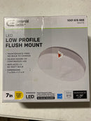 Commercial Electric 7" Round, LED, 810 Lumens Ceiling Flush Mount Light with Acrylic Lens
