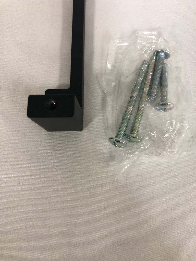 Top Knobs TK257BLK Modern Metro 7 Inch Center to Center Handle Cabinet Pull from the Sanctuary II Collection - Flat Black