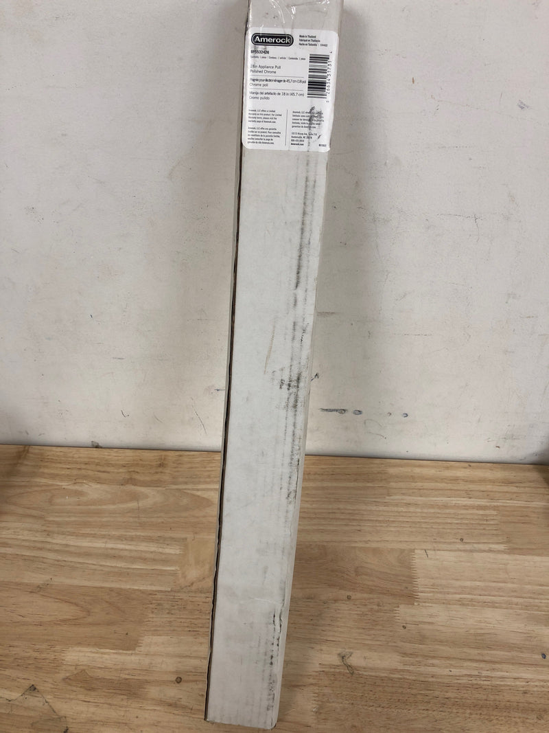 Amerock | Oversized Cabinet Hardware/Appliance Handle Pull | Polished Chrome | 18 in (457 mm) Center-to-Center Drawer Pull | Highland Ridge | Kitchen and Bath Hardware | Furniture Hardware