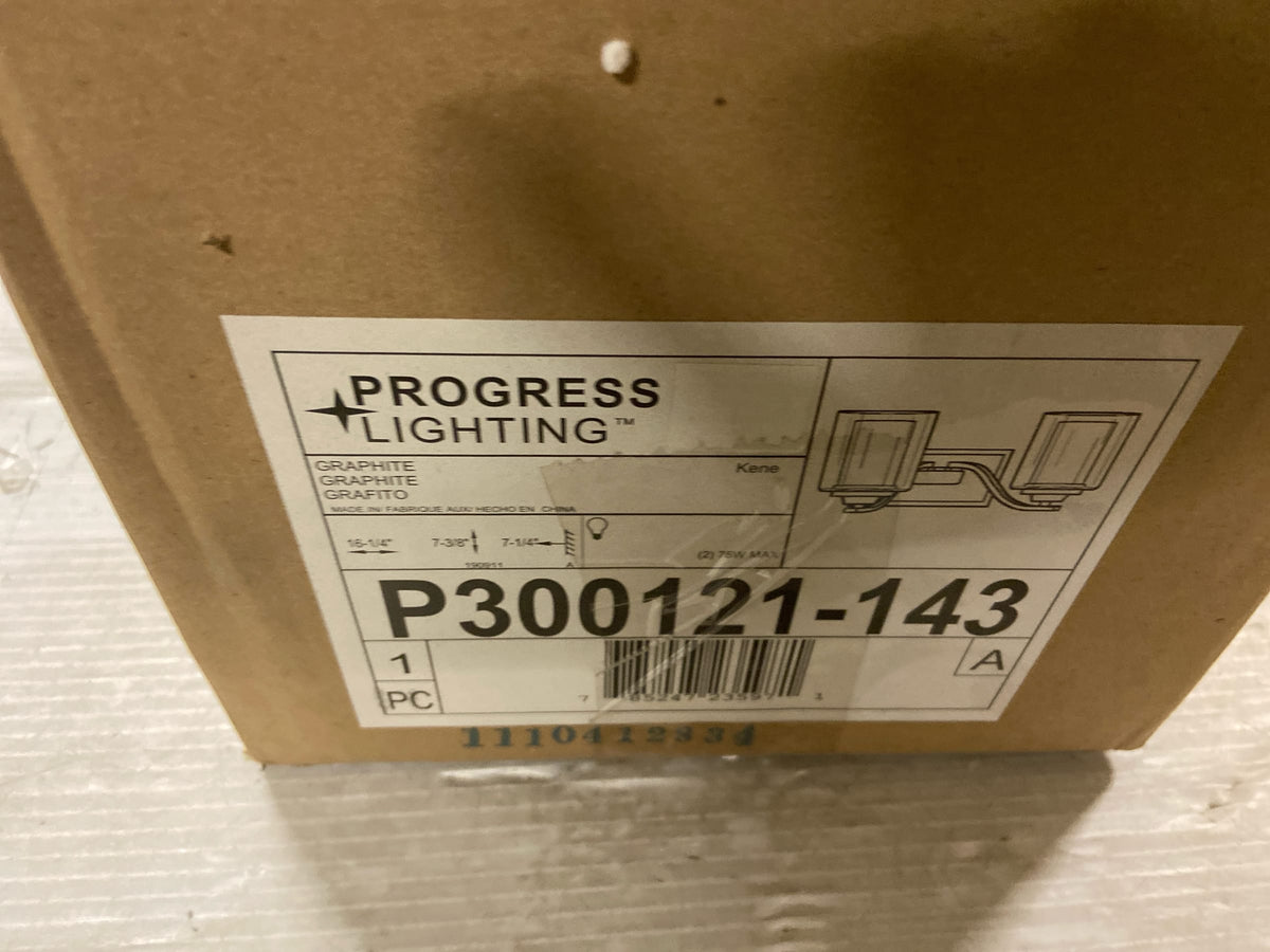 Progress Lighting P300121-143 Kene 2 Light 16" Wide Bathroom Vanity Light - Graphite