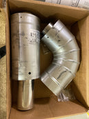 Rheem RTG20210-1 3 in. x 5 in. Horizontal Stainless Steel Concentric Termination Vent Kit for Mid Efficiency Tankless Gas Water He