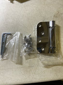 Deltana DSH4R526 Steel Self Close Spring Hinge| 4" x 4" x 5/8" Radius| Single - Bright Chrome