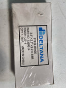 Deltana S35R514 3-1/2 x 3-1/2 Plain Bearing 5/8" Radius Corner Full Mortise Hinge - Pair - Bright Nickel