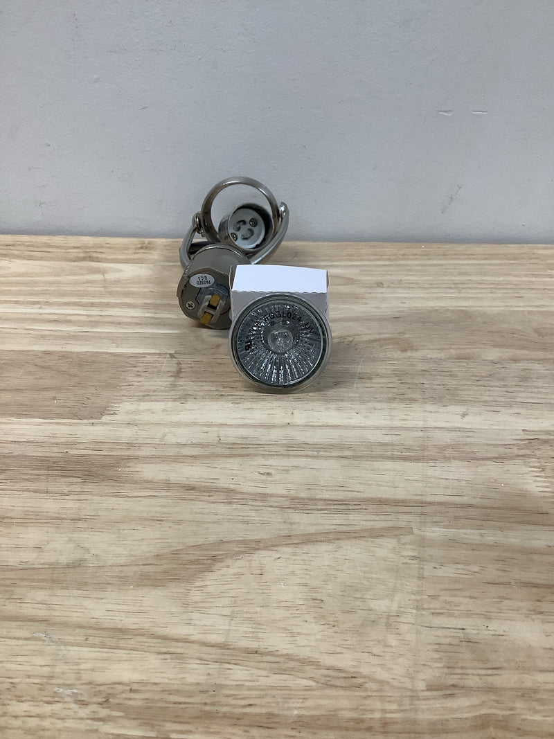 Progress lighting P6115-09WB Alpha Trak 1-Light Brushed Nickel Track Lighting Head