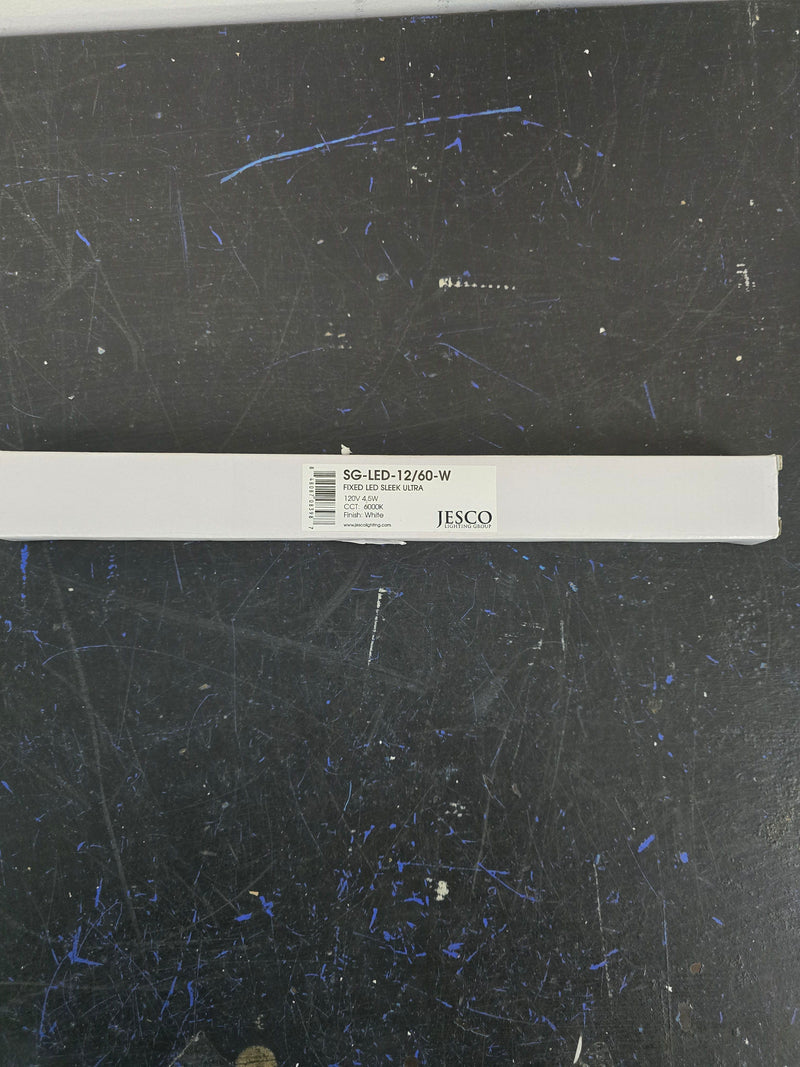 Jesco Lighting SG-LED-12/60-WH 12" LED SG LED Adjustable Linkable Under Cabinet Light - 6000K - White