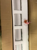 Unbranded 492-5V-CH Beckett 42 in. 5-Light Chrome Vanity Light with Glass Shade