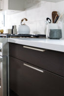 Emtek 87140US14 10 in. Edge Center to Center Finger Cabinet Pull, Polished Nickel