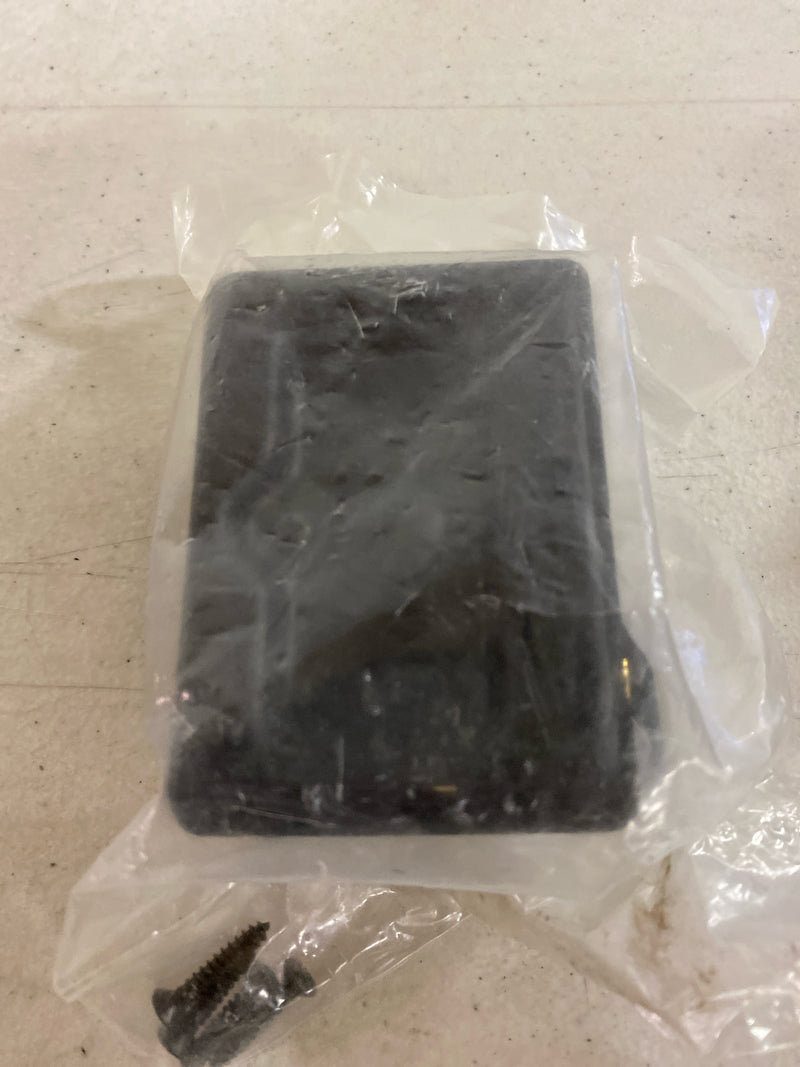 Deltana SDPA325U19 3-1/4" Adjustable Pocket Door Passage Lock - Flat Black