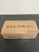Baldwin PSSQUCSR190 Square Passage Door Lever Set with Contemporary Square Rosette - Satin Black